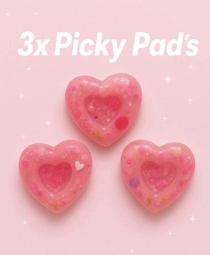 Small heart shaped picky - 3x,
