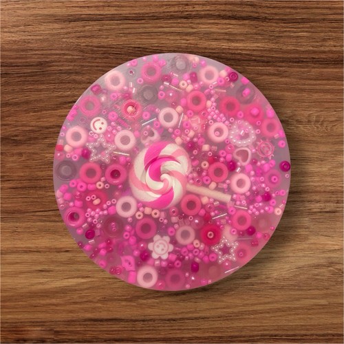 Pink lollipop heart picky pad - picky,